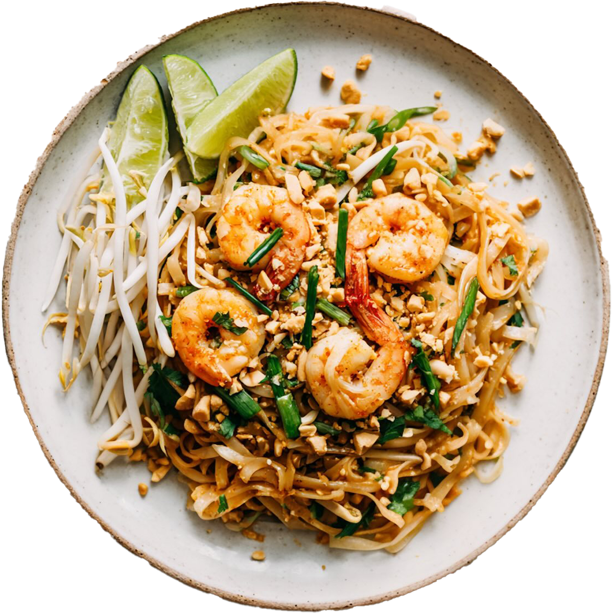 plated gluten free pad thai